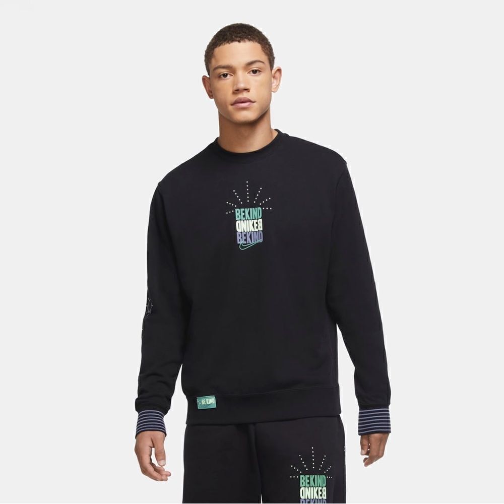 NIKE Sportswear Club Men's French Terry Crew In Black